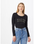 GUESS Tricou 'MIRELA' negru / argintiu - Pled.ro