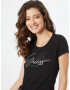 GUESS Tricou negru / alb - Pled.ro