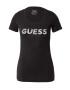 GUESS Tricou negru / alb - Pled.ro