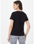 GUESS Tricou negru / alb - Pled.ro