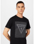 GUESS Tricou negru / alb - Pled.ro