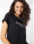 GUESS Tricou negru / alb - Pled.ro