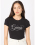 GUESS Tricou negru / argintiu - Pled.ro