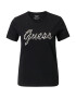 GUESS Tricou negru / argintiu / transparent - Pled.ro