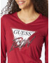 GUESS Tricou roșu / negru / alb - Pled.ro