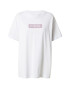 GUESS Tricou roz / alb - Pled.ro