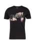 GUESS Tricou roz pudră / negru - Pled.ro