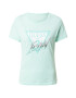 GUESS Tricou turcoaz / argintiu / alb - Pled.ro