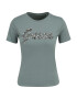 GUESS Tricou verde / argintiu - Pled.ro