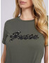 GUESS Tricou verde / negru / argintiu - Pled.ro