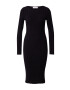 Guido Maria Kretschmer Women Rochie tricotat 'Elli' negru - Pled.ro