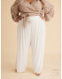 Guido Maria Kretschmer Curvy Collection Pantaloni 'Ria' alb - Pled.ro