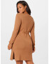 Guido Maria Kretschmer Curvy Rochie tricotat 'Gesa' maro caramel - Pled.ro