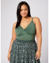 Guido Maria Kretschmer Curvy Top 'Rosie' verde smarald - Pled.ro