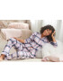 H.I.S Pijama albastru / lila / roz / alb - Pled.ro