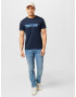 Hackett London Tricou albastru / bleumarin - Pled.ro