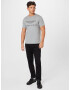 Hackett London Tricou gri amestecat / negru - Pled.ro