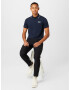 Hackett London Tricou 'SPEEDMASTER' bleumarin / portocaliu / alb - Pled.ro