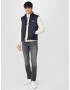 Hackett London Vestă bleumarin / alb - Pled.ro