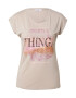 Hailys Tricou 'Andriana' bej deschis / maro / lila / roz pastel / negru - Pled.ro