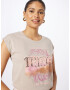 Hailys Tricou 'Andriana' bej deschis / maro / lila / roz pastel / negru - Pled.ro