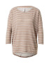 Hailys Tricou 'Mia' gri taupe / alb - Pled.ro