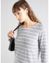 Hailys Tricou 'Ro44mea' gri deschis / alb - Pled.ro