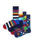 Happy Socks Șosete bleumarin / albastru amestec / galben / alb murdar - Pled.ro