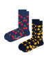 Happy Socks Șosete bleumarin / albastru cobalt / galben / roșu - Pled.ro