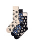 Happy Socks Șosete 'Monochrome Magic' bej / albastru / negru / alb murdar - Pled.ro