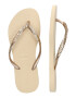 HAVAIANAS Flip-flops 'SLIM GLITTER II' nisipiu / auriu - Pled.ro