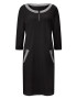 heine Rochie negru / alb - Pled.ro