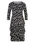 heine Rochie negru / alb - Pled.ro