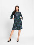 heine Rochie verde / lila / negru - Pled.ro