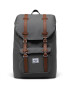 Herschel Rucsac 'Little America' maro / gri metalic / alb - Pled.ro