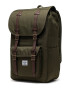 Herschel Rucsac 'Little America' maro / verde / alb - Pled.ro