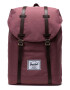 Herschel Rucsac 'Retreat' maro închis / roșu bordeaux / alb - Pled.ro