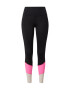 Hey Honey Pantaloni sport roz / negru / alb - Pled.ro