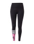 Hey Honey Pantaloni sport roz / negru / alb - Pled.ro