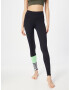 Hey Honey Pantaloni sport verde / negru / alb - Pled.ro