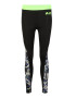 HIIT Pantaloni sport 'abstract geo' verde neon / negru - Pled.ro