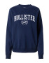 HOLLISTER Bluză de molton bleumarin / alb - Pled.ro