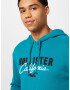 HOLLISTER Bluză de molton cyan / negru / alb - Pled.ro