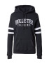 HOLLISTER Bluză de molton negru / alb - Pled.ro