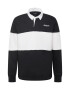 HOLLISTER Bluză de molton 'VARSITY' negru / alb - Pled.ro