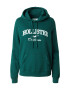 HOLLISTER Bluză de molton verde smarald / alb - Pled.ro