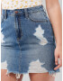 HOLLISTER Fustă 'Med' albastru denim - Pled.ro