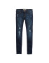 HOLLISTER Jeans 'DARK DESTROY' albastru denim - Pled.ro