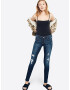 HOLLISTER Jeans 'DARK DESTROY' albastru denim - Pled.ro