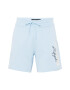 HOLLISTER Pantaloni albastru deschis / negru / alb - Pled.ro